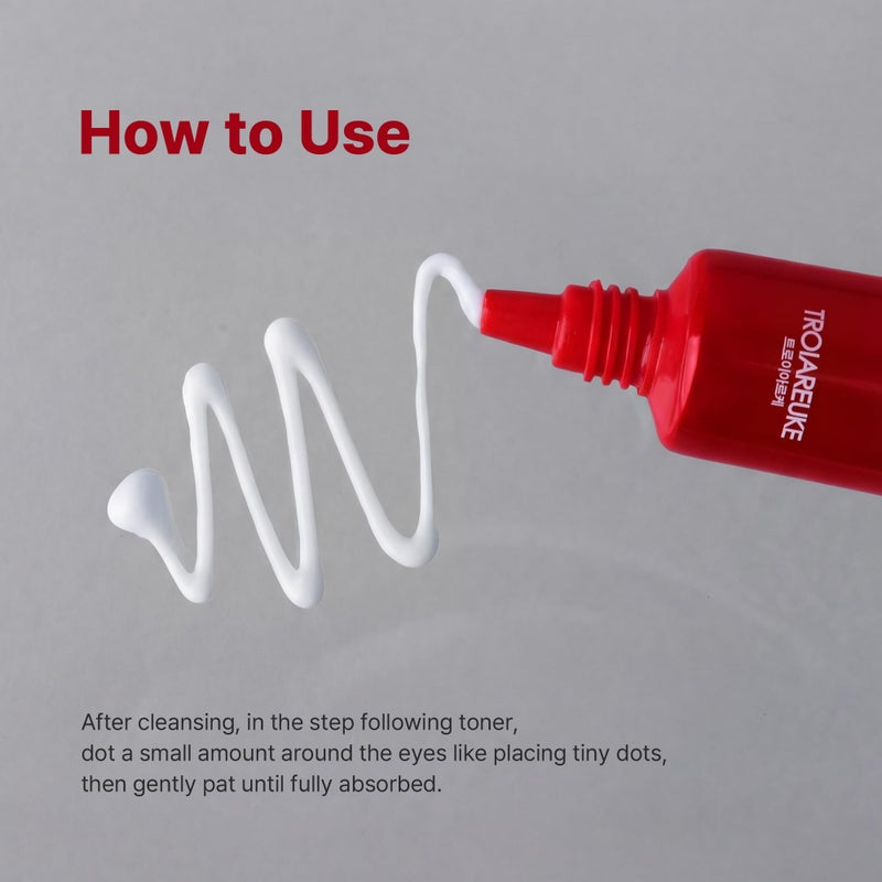 TROIAREUKE Anti-Wrinkle Eye Cream, Intensive Anti-Aging Firming Cream For Face and Neck | Rose Infused Moisturizer Packed With Antioxidants from Peptides and Botanical Extracts, Korean Skin Care - Image 5